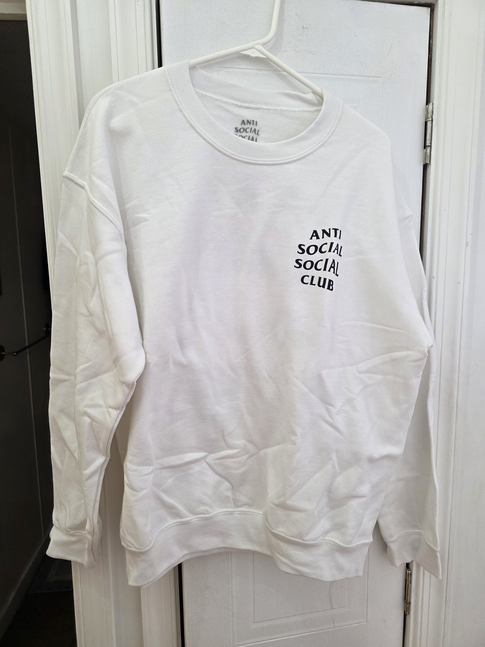 Anti Social Social Club Women's White Crewneck Sweater